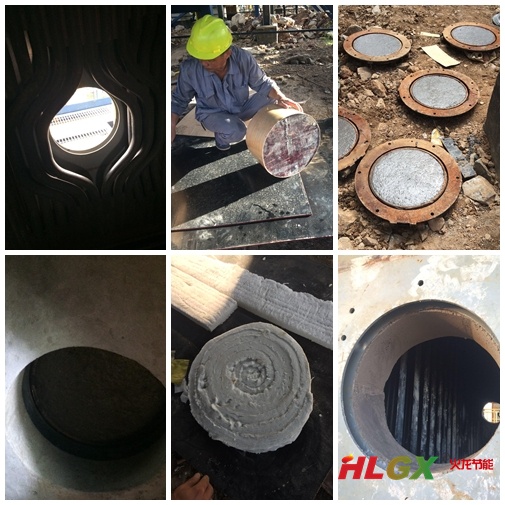 45噸燃氣鍋爐爐門保溫